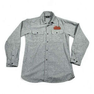 Hard Truth Shirt Adult SMALL Gray Burnside Flannel Indiana Distilling Promo